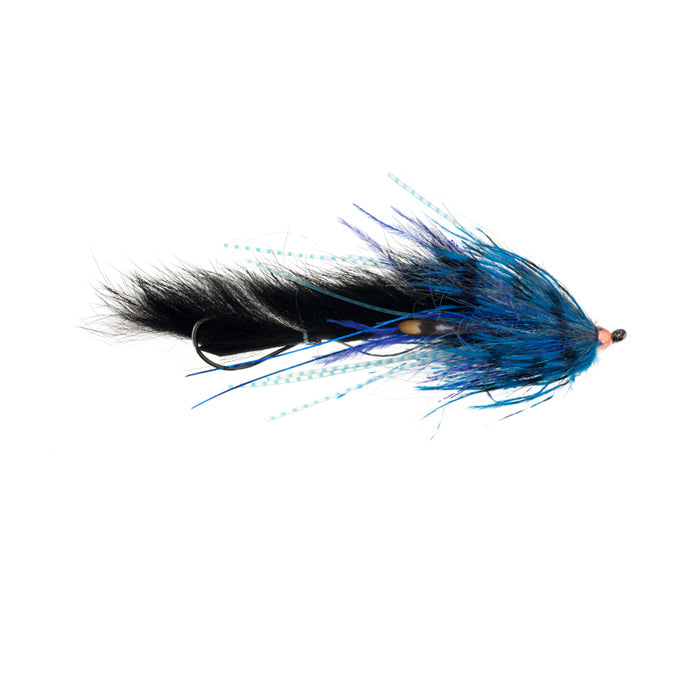 Mini Dirty Hoh black blue steelhead fly