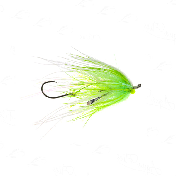 Rooster Tail 1/4oz (chartreuse black tiger) – Superfly Flies
