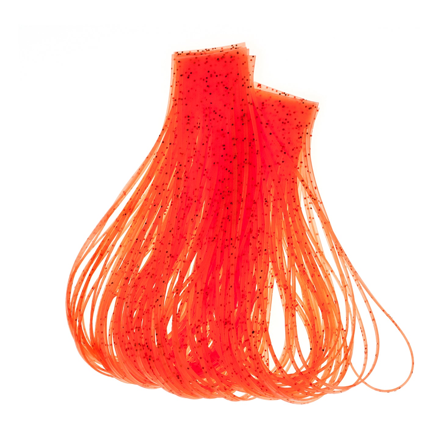 Aqua Flies orange Speckle Flake silicone legs with orange & red flake for fly tying