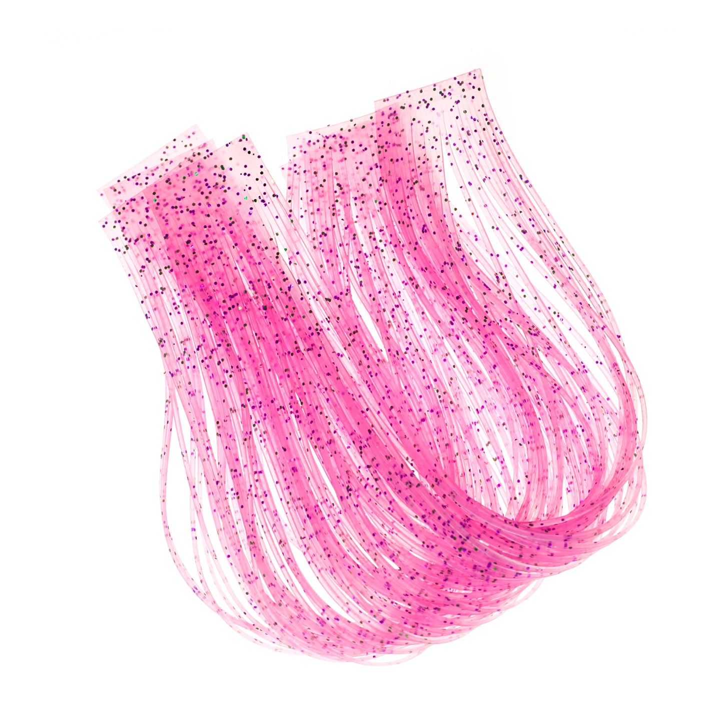 Aqua Flies Pink Speckle Flake silicone legs with pearl & pink flake for fly tying