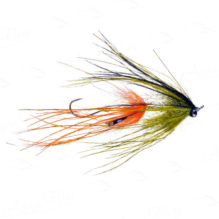 Jerry French Intruder olive/orange fly