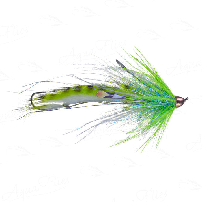 Jerry French Dirty Hoh fly chartreuse/white