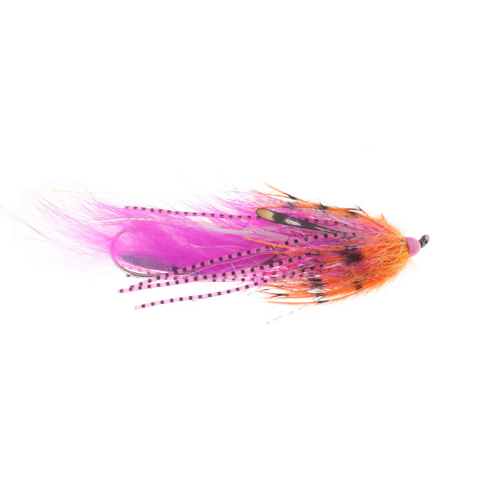 Mini Dirty Hoh orange pink fishing fly